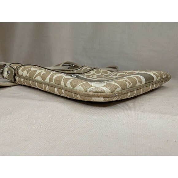 Coach Crossbody Purses Gold Cream Logo - Picture 4 of 8